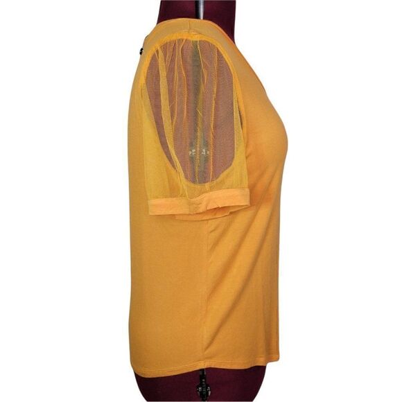 DKNY Sheer Short Sleeves T-Shirt (size L) - Picture 2 of 7